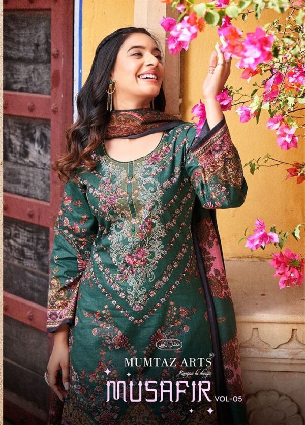 MUMTAZ ARTS MUSAFIR VOL 5 COTTON DIGITAL PRINT SALWAR SUIT WHOLESALER IN SURAT 1.jpg