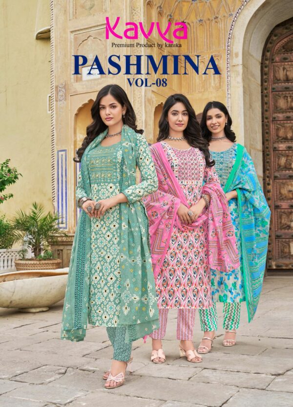 KAVYA PASHMINA VOL 8 READYMADE COTTON KURTI DISTRIBUTOR IN SURAT 12.jpg