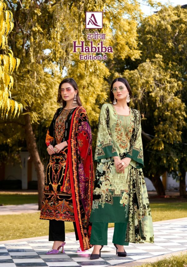 ALOK SUIT HABIBA EDITION 5 COTTON PAKISTANI SUITS WHOLESALERS IN SURAT 1.jpg