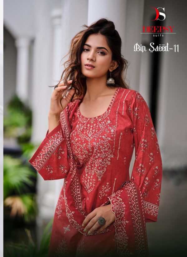 DEEPSY SUITS BIN SAEED 11 COTTON EMBROIDERY PAKISTANI SUIT WHOLESALER IN SURAT 1.jpg