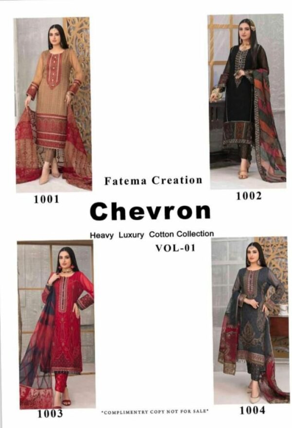 FATEMA CREATION CHEVRON VOL 11 COTTON KARACHI SUITS 4.jpg