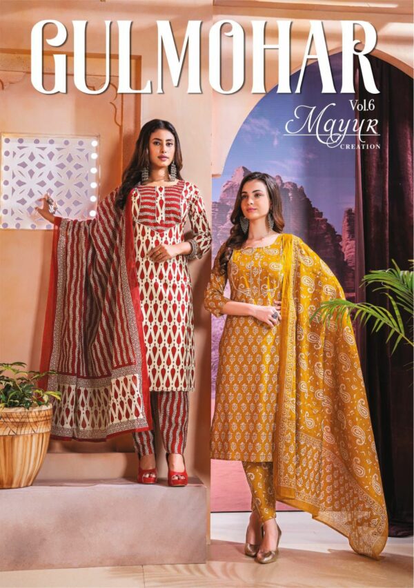 MAYUR CREATION GULMOHAR VOL 6 COTTON PRINTED SUIT SUPPLIER IN SURAT 1.jpg