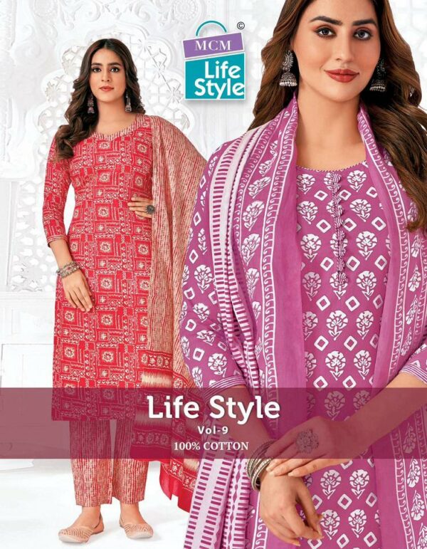 MCM LIFE STYLE VOL 9 COTTON PRINTED SALWAR KAMEEZ DISTRIBUTOR IN SURAT 1.jpg