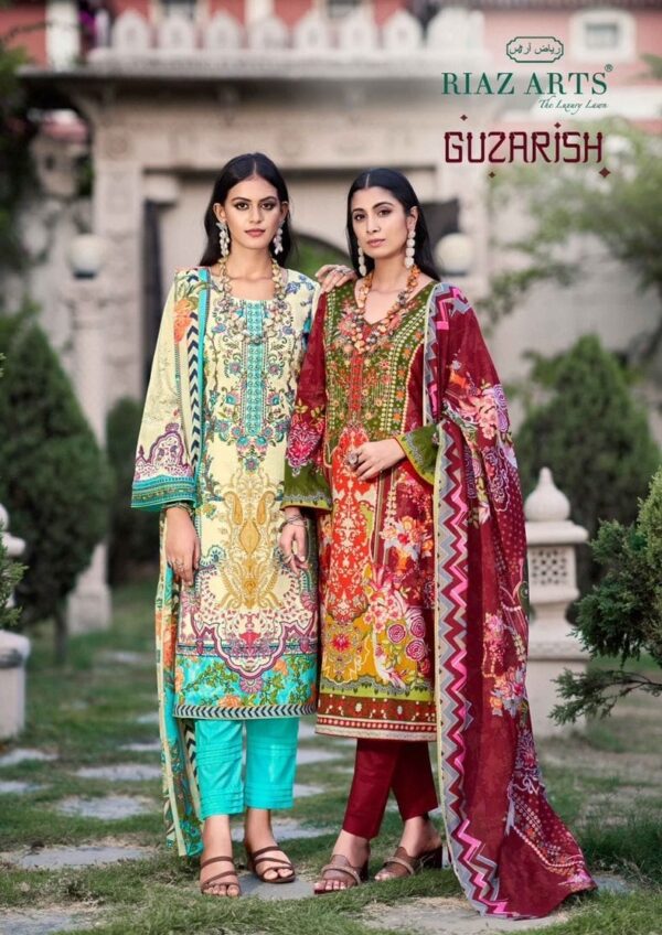 RIAZ ARTS GUZARISH PURE LAWN SUITS 12.jpg