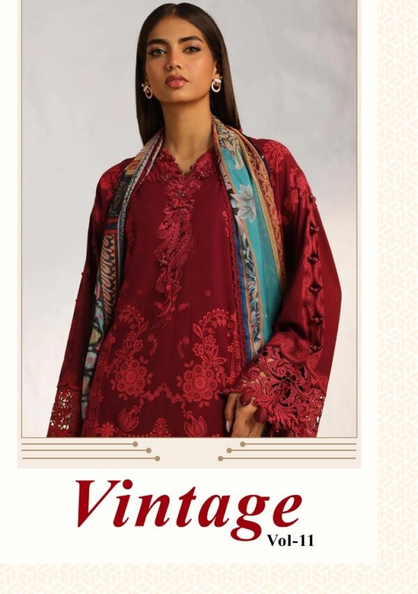 SHRADDHA VINTAGE VOL 11 PAKISTANI LAWN SUITS 6.jpg