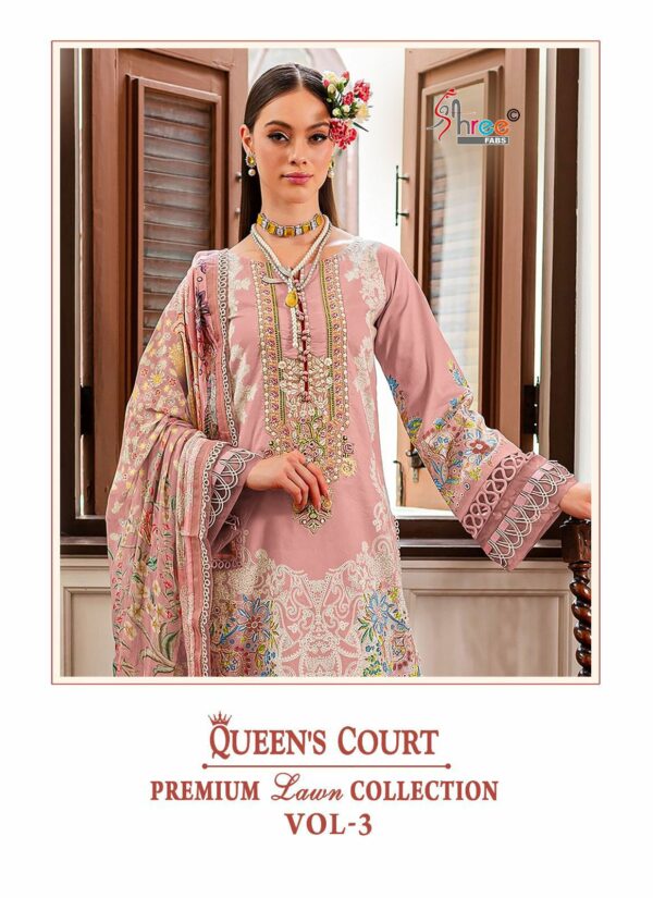 SHREE FABS QUEENS COURT VOL 3 PREMIUM LAWN COLLECTION SUITS SUPPLIER IN SURAT 10.jpg