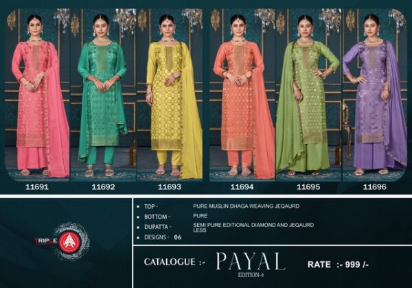 TRIPLE A PAYAL EDITION 4 PURE MUSLIN SUITS WHOLESALE 5.jpg