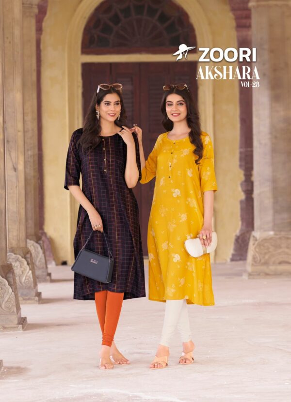 ZOORI AKSHARA VOL 28 RAYON PRINTED KURTIS 12.jpg