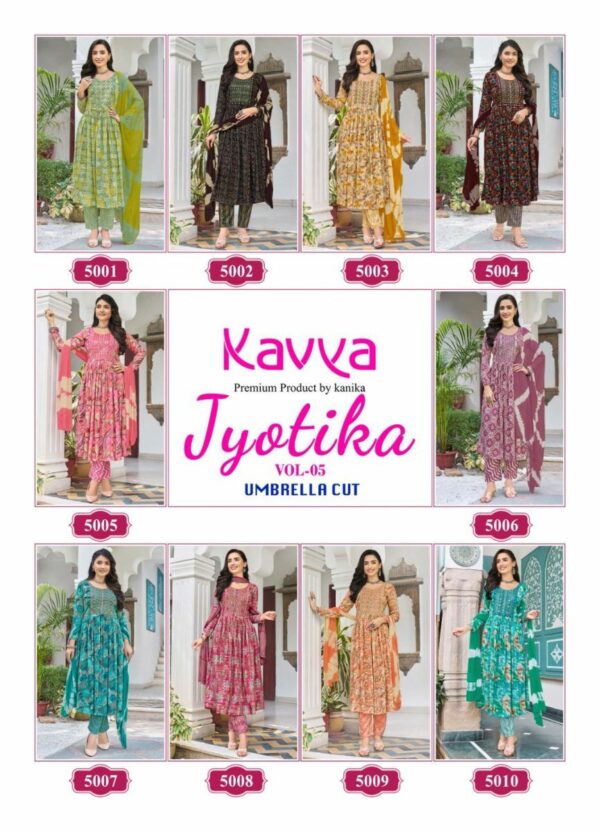 thumbs KAVYA JYOTIKA VOL 5 UMBRELLA CUT KURTIS 1.jpg