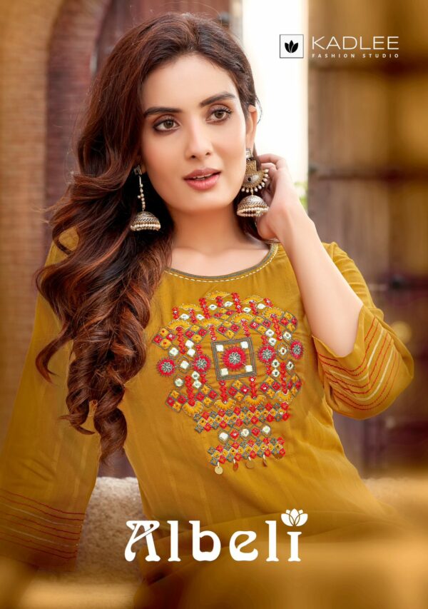 KADLEE ALBELI RAYON KURTI CATALOGUE WHOLESALER IN SURAT 11.jpg