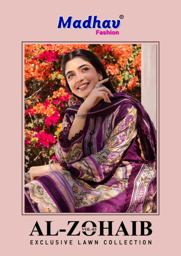 MADHAV FASHION AL ZOHAIB VOL 3 COTTON SALWAR KAMEEZ SUPPLIER IN SURAT 1.jpg