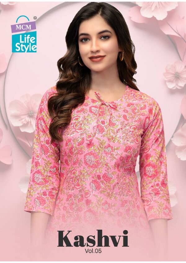 MCM KASHVI VOL 5 COTTON SHORT KURTI DISTRIBUTOR IN SURAT 1.jpg