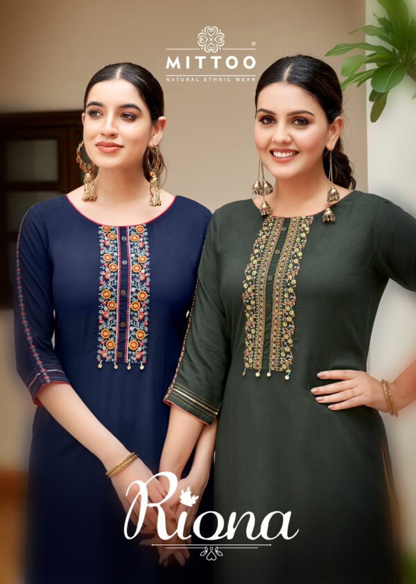 MITTOO RIONA HEAVY RAYON KURTI CATALOGUE WHOLESALER IN SURAT 9.jpg