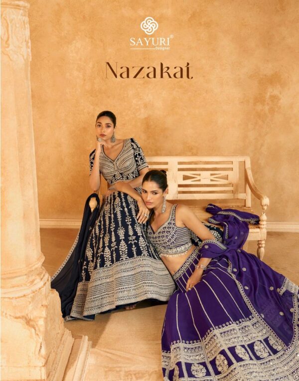 SAYURI DESIGNER NAZAKAT REAL GEORGETTE LEHANGA WHOLESALER IN SURAT 3.jpg