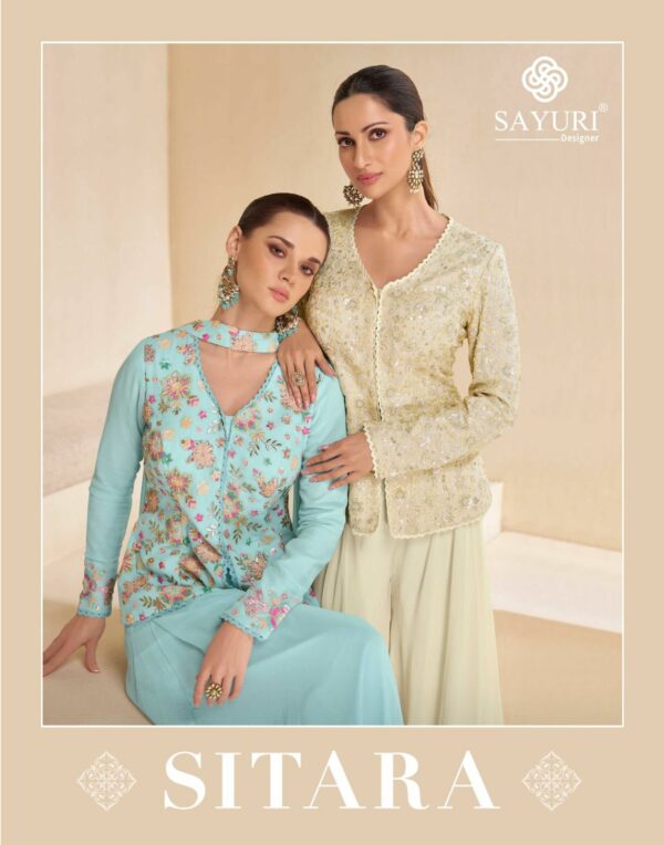 SAYURI DESIGNER SITARA FANCY GEORGETTE SUITS WHOLESALER IN SURAT 1.jpg