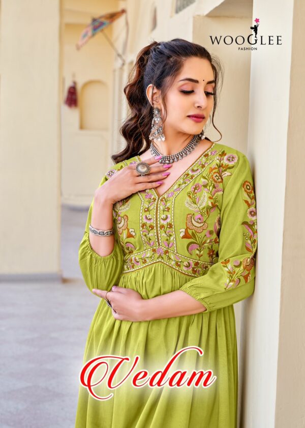 WOOGLEE VEDAM RAYON EMBROIDERY KURTI WHOLESALER IN SURAT 1.jpg