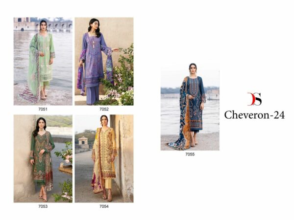 thumbs DEEPSY SUITS CHEVERON 24 COTTON PAKISTANI SUITS WHOLESALER IN SURAT 2.jpg