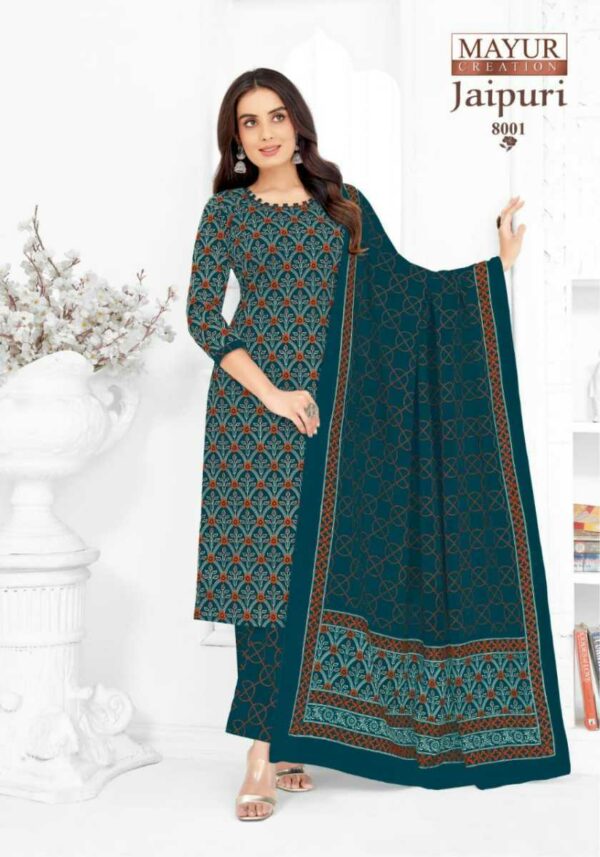 thumbs MAYUR CREATION JAIPURI VOL 8 COTTON PRINT SALWAR SUIT WHOLESALER IN SURAT 10.jpg