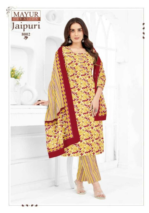 thumbs MAYUR CREATION JAIPURI VOL 8 COTTON PRINT SALWAR SUIT WHOLESALER IN SURAT 3.jpg