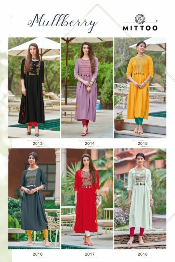 thumbs MITTOO MULLBERRY RAYON KURTI CATALOGUE WHOLESALER IN SURAT 9.jpg