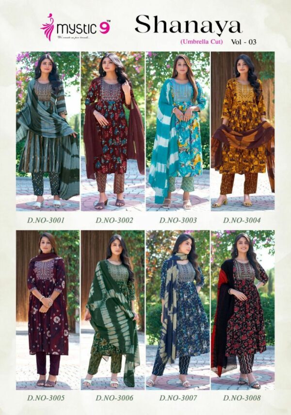 thumbs MYSTIC 9 SHANAYA VOL 3 UMBRELLA CUT KURTIS 12.jpg