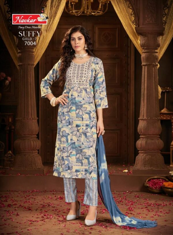 thumbs NAVKAR SUFFY GOLD 7 RAYON FOIL PRINT READYMADE KURTI WHOLESALER IN SURAT 7.jpg