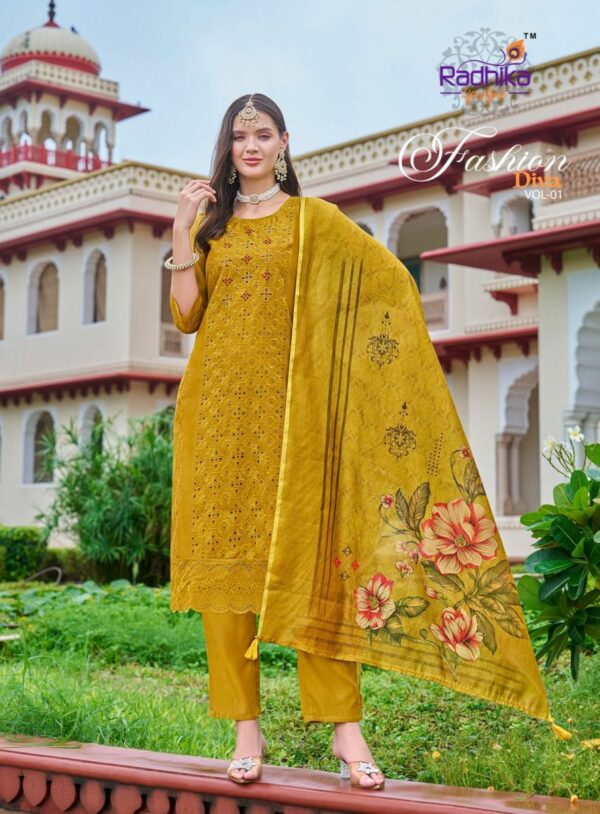 thumbs RADHIKA LIFESTYLE FASHION DIVA VOL 1 CHANDERI SILK KURTI SUPPLIER IN SURAT 4.jpg