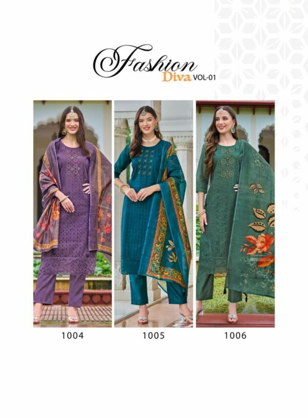 thumbs RADHIKA LIFESTYLE FASHION DIVA VOL 1 CHANDERI SILK KURTI SUPPLIER IN SURAT 7.jpg