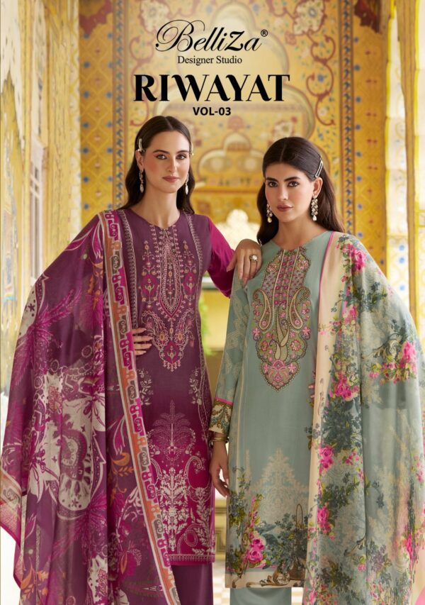 BELLIZA RIWAYAT VOL 3 VISCOSE EMBROIDERY SALWAR KAMEEZ SUPPLIER IN SURAT 1.jpg