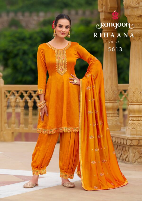 RANGOON RIHAANA VOL 2 SILK EMBROIDERY READYMADE KURTI SUPPLIER IN SURAT 4.jpg