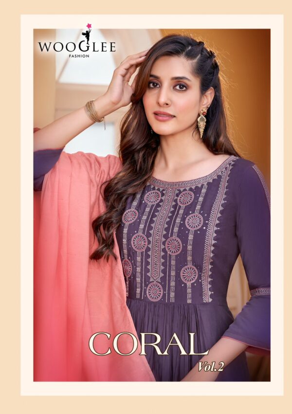 WOOGLEE CORAL VOL 2 RAYON EMBROIDERY READYMADE KURTI WHOLESALER IN SURAT 1.jpg