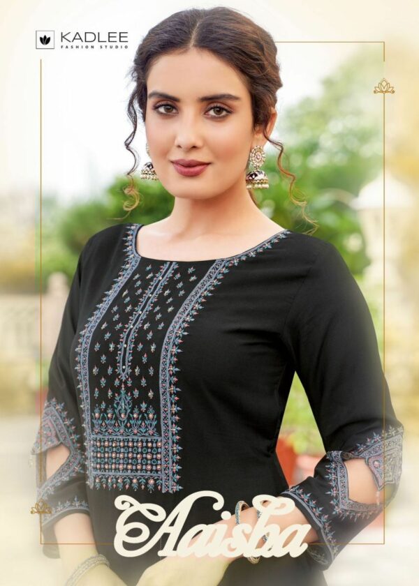 thumbs KADLEE AAISHA RAYON EMBROIDERY KURTI WHOLESALER IN SURAT 1.jpg