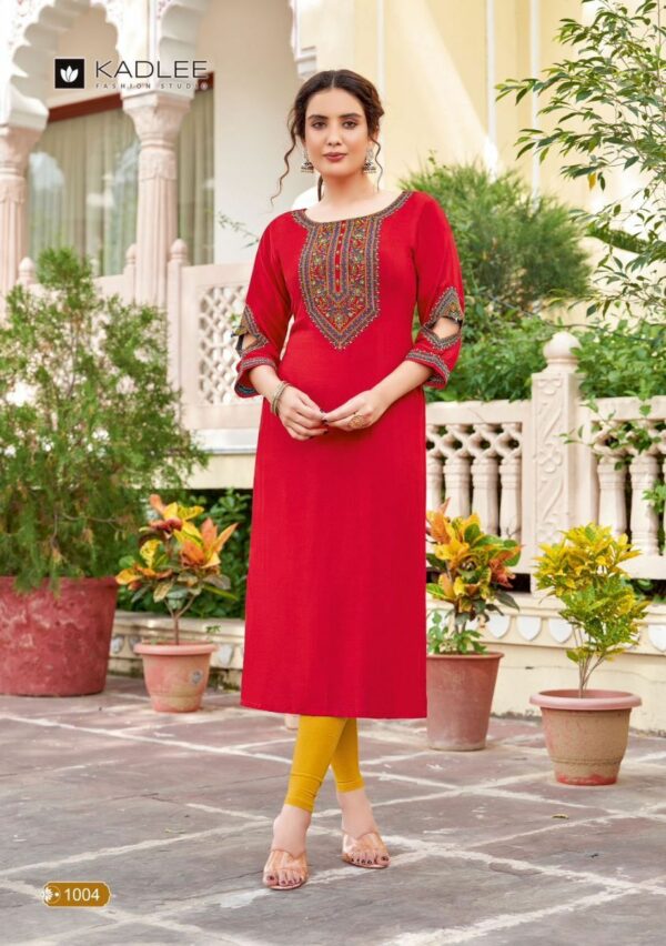 thumbs KADLEE AAISHA RAYON EMBROIDERY KURTI WHOLESALER IN SURAT 4.jpg