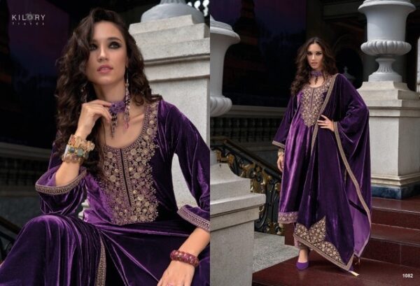 thumbs KILORY TRENDS QURBAT PREMIUM VELVET EMBROIDERY SUITS SUPPLIER IN SURAT 5.jpg