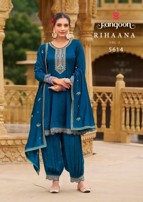 thumbs RANGOON RIHAANA VOL 2 SILK EMBROIDERY READYMADE KURTI SUPPLIER IN SURAT 7.jpg