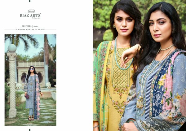 thumbs RIAZ ARTS ELAN KARACHI LAWN PAKISTANI SALWAR SUIT WHOLESALER IN SURAT 8.jpg