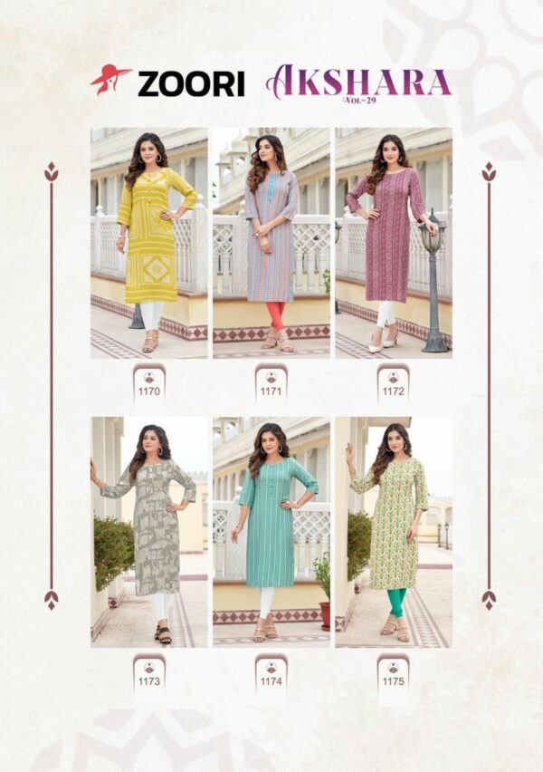 thumbs ZOORI AKSHARA VOL 29 RAYON PRINT KURTI CATALOGUE SUPPLIER IN SURAT 3.jpg