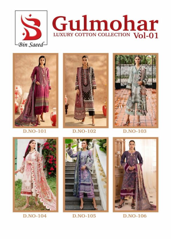 BIN SAEED GULMOHAR VOL 1 PURE COTTON SUITS 1.jpg