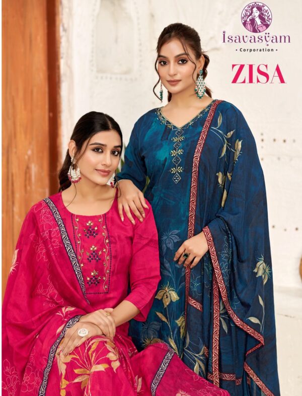 ISAVASYAM ZISA SILK PRINTED SALWAR SUIT WHOLESALER IN SURAT 7.jpg