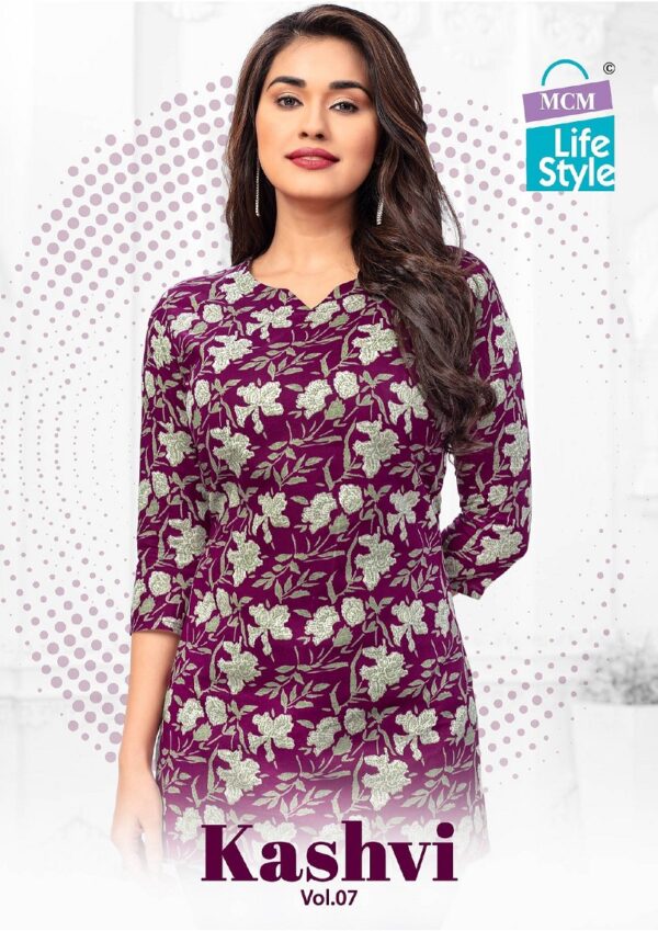 MCM KASHVI VOL 7 COTTON PRINT SHORT KURTI WHOLESALER IN SURAT 1.jpg