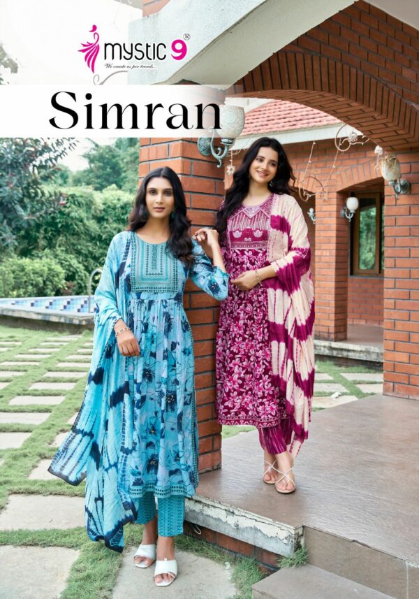 MYSTIC 9 SIMRAN VOL 5 RAYON NAYRA CUT KURTIS WHOLESALER IN SURAT 6.jpg