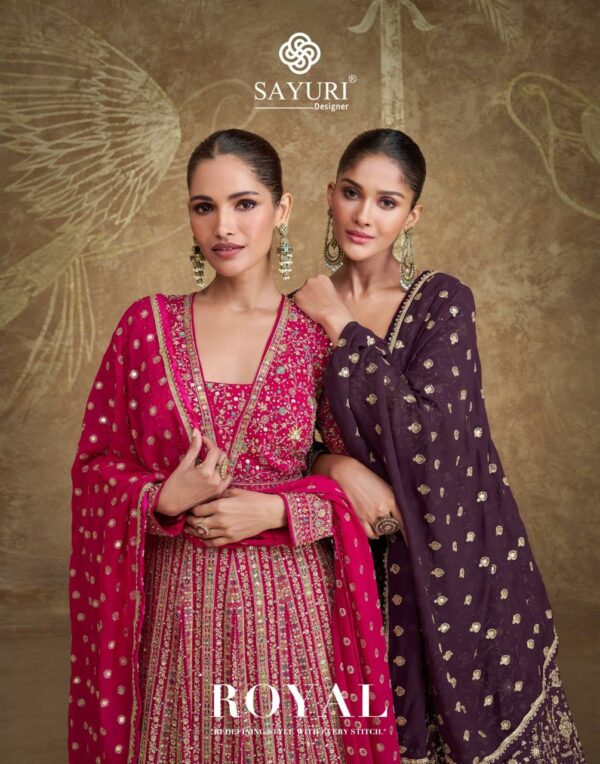 SAYURI DESIGNER ROYAL REAL GEORGETTE FANCY SUITS SUPPLIER IN SURAT 1.jpg