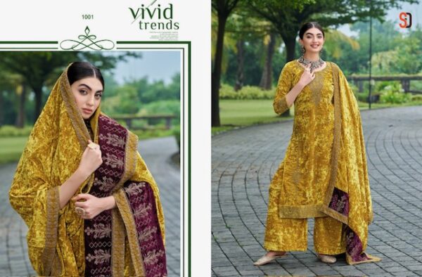 SHRADDHA DESIGNER SHAHZADI PURE VELVET SUITS CATALOG 3.jpg