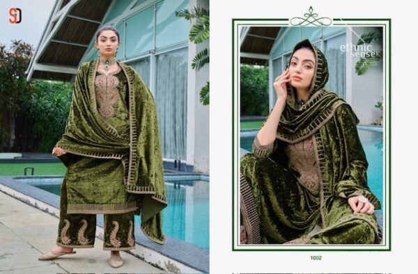 SHRADDHA DESIGNER SHAHZADI PURE VELVET SUITS CATALOG 4.jpg