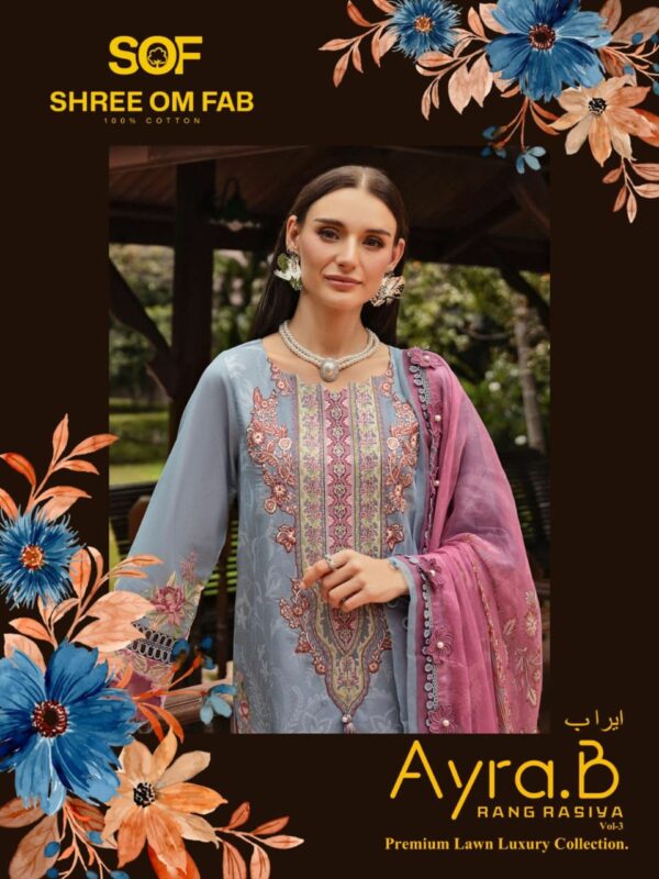 SHREE OM FAB AYRA B VOL 3 RANG RASIYA SUITS 8.jpg