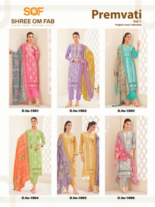 SHREE OM FAB PREMVATI VOL 1 PURE LAWN SUITS 7.jpg