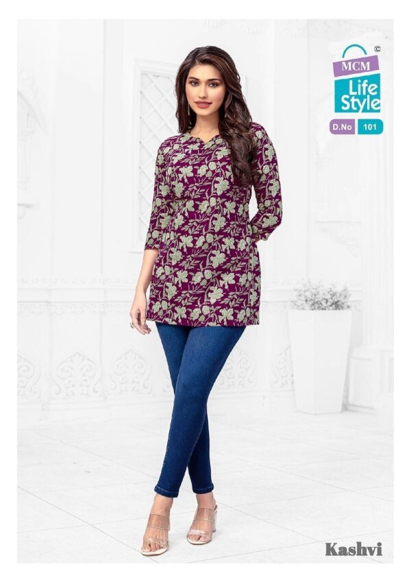 thumbs MCM KASHVI VOL 7 COTTON PRINT SHORT KURTI WHOLESALER IN SURAT 11.jpg