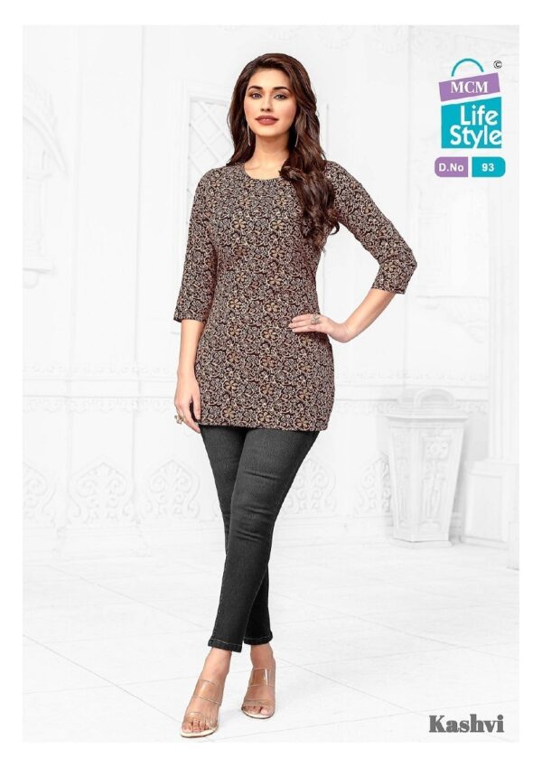 thumbs MCM KASHVI VOL 7 COTTON PRINT SHORT KURTI WHOLESALER IN SURAT 3.jpg