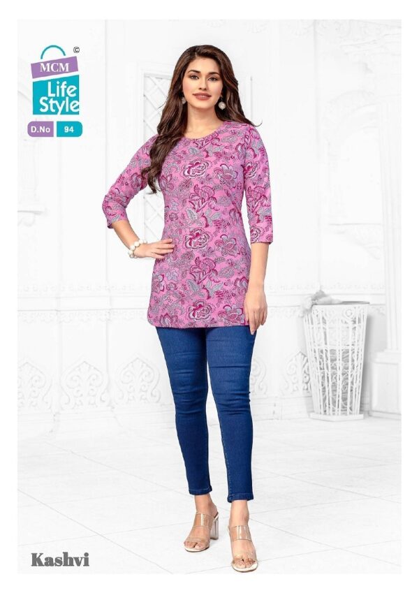 thumbs MCM KASHVI VOL 7 COTTON PRINT SHORT KURTI WHOLESALER IN SURAT 4.jpg