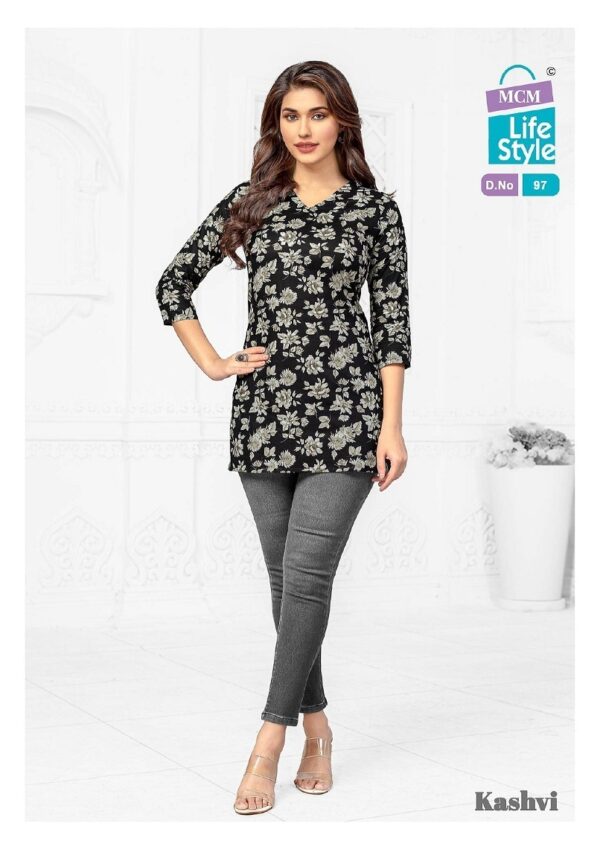 thumbs MCM KASHVI VOL 7 COTTON PRINT SHORT KURTI WHOLESALER IN SURAT 6.jpg